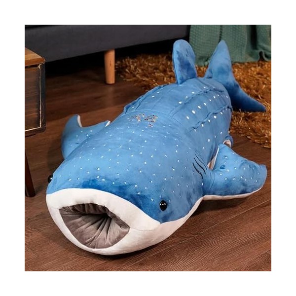 SaruEL Nouveau Jouet en Peluche Géant Océan Animal Baleine Bleue Oreiller Poupée en Peluche Doux Bande Dessinée Animal Coussi