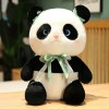 LfrAnk Mignon Panda Peluche Jouet Panda avec Noeud Papillon Peluche poupée Enfants Fille Oreiller de Sommeil Cadeau Anniversa