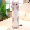 LfrAnk Mignon Doux Long Chat Oreiller en Peluche Jouet en Peluche Bureau Sieste Oreiller Lit Sommeil Oreiller Home Decor Home