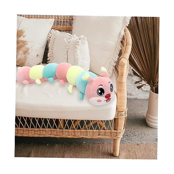 Totority 1Pc Chenille Poupée Chenille en Peluche Jouet en Peluche Animaux en Peluche Jouet Oreiller De Couchage en Peluche An