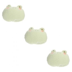 Toyvian 3 Pièces Oreiller Coussin Décoratif Décoration De Maison Grenouille en Peluche Jouets De La Nativité pour Les Enfants