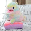 LfrAnk Nouveau Dinosaure Coloré Peluche Jouet Couverture Oreiller Enfants Cadeau D’Anniversaire Cadeau De Noël 60cm 1
