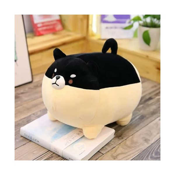 EacTEL Peluche Animal Peluche Jouets Corgi Kawaii Peluche Chien Oreiller Moelleux garçons Filles Cadeaux de Noël Jouets Enfan