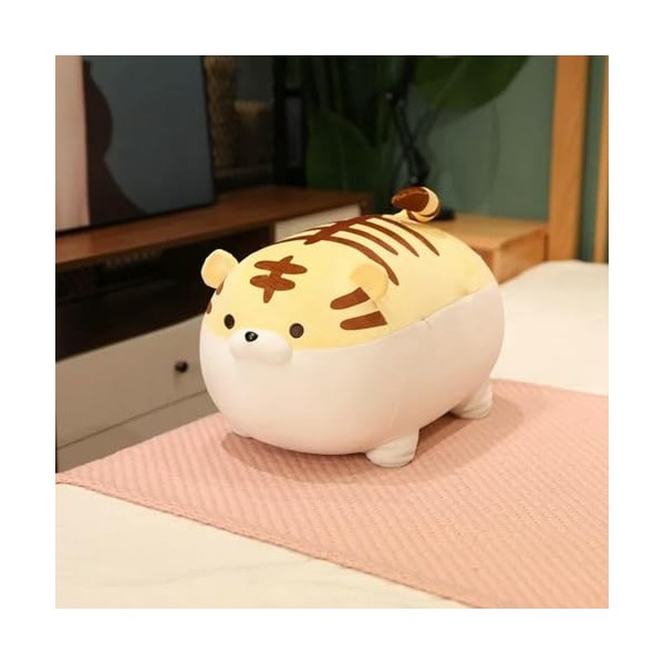 EacTEL Peluche Animal Peluche Jouets Corgi Kawaii Peluche Chien Oreiller Moelleux garçons Filles Cadeaux de Noël Jouets Enfan