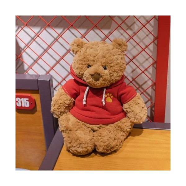 NOpinz Super Doux câlin Ours Oreiller Enfants Cadeau d’Anniversaire poupée en Peluche Mignon Ours en Peluche avec vêtements e