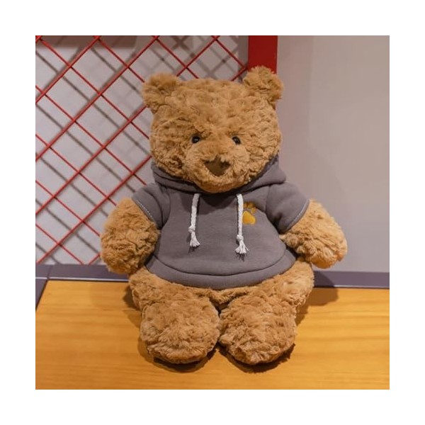 NOpinz Super Doux câlin Ours Oreiller Enfants Cadeau d’Anniversaire poupée en Peluche Mignon Ours en Peluche avec vêtements e