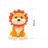 CALLOVE 80 cm Le Roi Lion Peluches Animaux Mignon Assis Sim-ba Doux Peluches Poupée pour Enfants Cadeaux danniversaire ou Fa