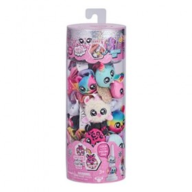 ScrunchMiez 96553 Seven Pack, Exclusive Magically transforms from Hair Scrunchie to Cute Plush Friend as Well as Backpack Cli