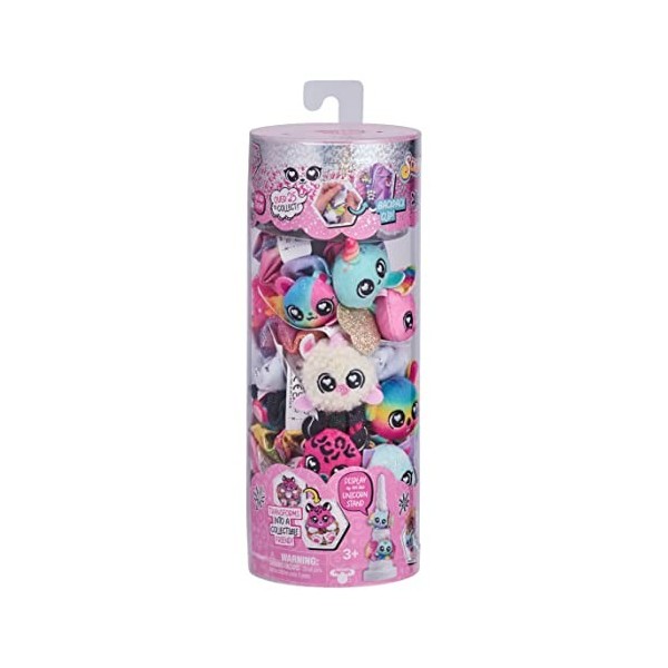 ScrunchMiez 96553 Seven Pack, Exclusive Magically transforms from Hair Scrunchie to Cute Plush Friend as Well as Backpack Cli