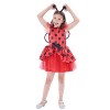 IKALI Déguisement de Coccinelle Enfants Fille, Ballerine Ladybug Costume Nnimale Jupe, Tutu Tissu Avec Aile Pour Anniversaire