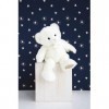 Doudou et Compagnie - Ours En Peluche Paillettes - 37 cm - Blanc - Ours Collection - DC3584