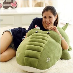 DHESSO 80 cm-120 cm géant Peluche Crocodile poupée Mignon Doux Enfants poupée Mignon Dessin animé Crocodile bébé Oreiller Cou