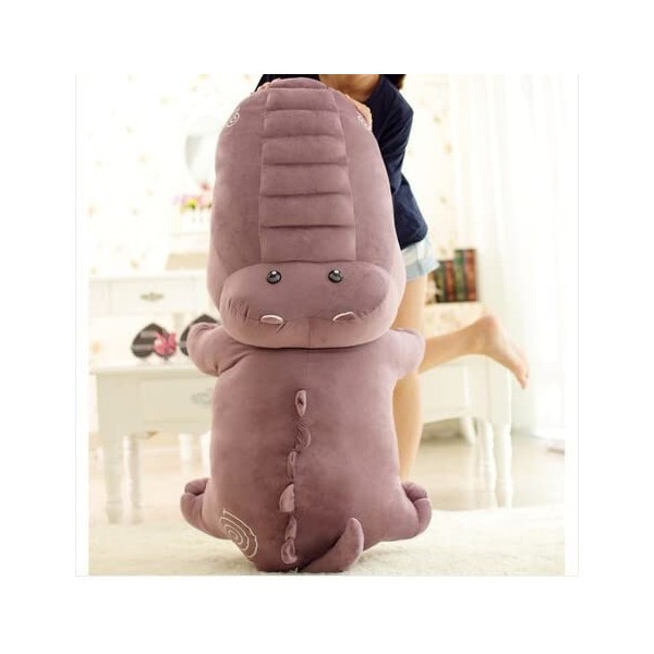 DHESSO 80 cm-120 cm géant Peluche Crocodile poupée Mignon Doux Enfants poupée Mignon Dessin animé Crocodile bébé Oreiller Cou