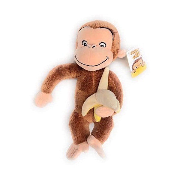 Famosa Curious George - Peluche Banana 25 Cm Merchandising Ufficiale