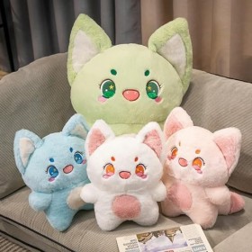 NOpinz Kawaii Chat potelé Peluche Jouet Oreiller Peluche Animal Peluche Chaton Coton poupée canapé Coussin Enfants Anniversai