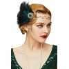 BABEYOND Bandeau Plumes pour Femme-Coiffe Style Gatsby le Magnifique Accessoire de Costume des Années 1920 Bandeau de Fête et