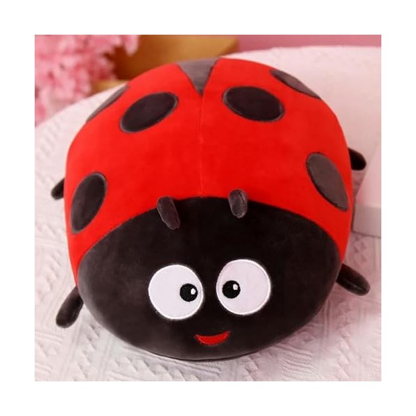 PaMut Mignon Insecte Peluche Jouet Coccinelle coloré Doux câlin Coccinelle Oreiller Coussin Cadeau d’Anniversaire pour Les En