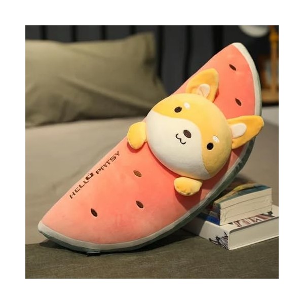 Fruits mignons, animaux, oreillers en peluche, jouets en peluche, lapins pastèque, pingouins, cochons, Shiba Inu, tapis de no
