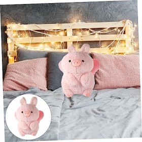 ibasenice Figurine De Poupée en Peluche Oreiller De Cochon en Peluche Poupée Cochon Peluche De Porcelet Oreiller Câlin en Pel