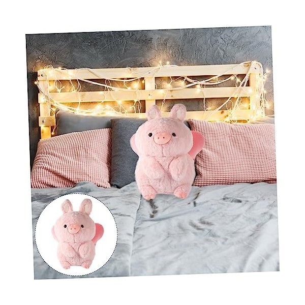 ibasenice Figurine De Poupée en Peluche Oreiller De Cochon en Peluche Poupée Cochon Peluche De Porcelet Oreiller Câlin en Pel