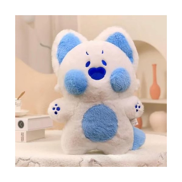 EacTEL Kawaii Dessin animé Chat Peluche Jouet Chat en Peluche poupée Animal Oreiller Anniversaire Cadeau d’Halloween pour Enf