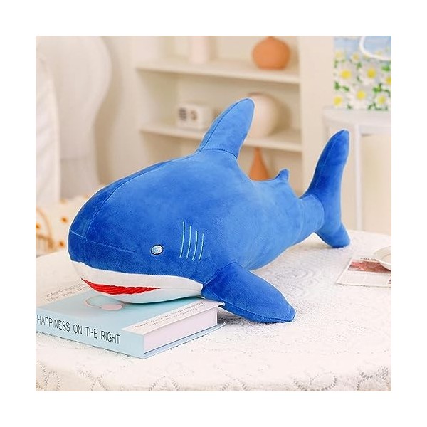 XDDBBB Grand Requin géant en Peluche, Mignon et Doux, poupée Poisson de locéan, Jouet Animaux, Oreiller de Lecture, Cadeau p