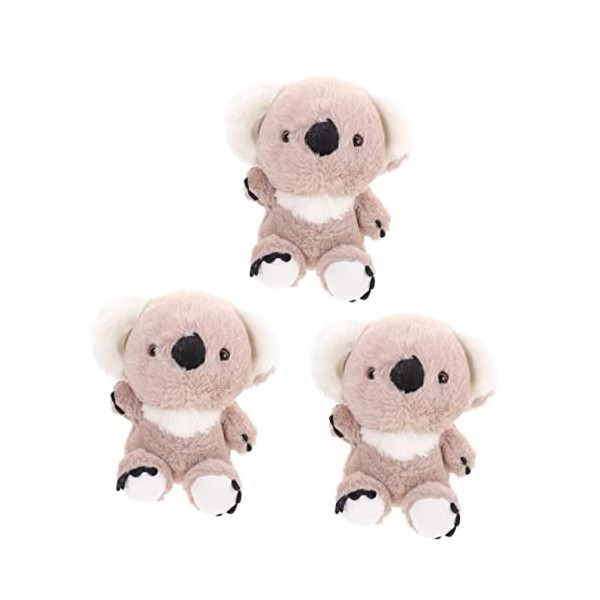 Toyvian 3 Pièces Koala Peluche Animal Poupée Koala De Dessin Animé Jouets en Peluche Yorkie Poupée Koala en Peluche Lapin Bla