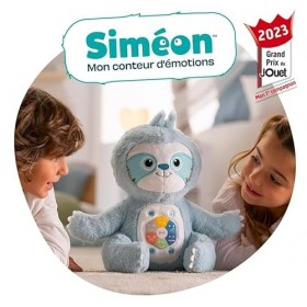 Gipsy Toys - Siméon, Mon conteur démotions – Peluche Interactive Musicale, conteuse d’Histoires – Gestion des émotions – Mus