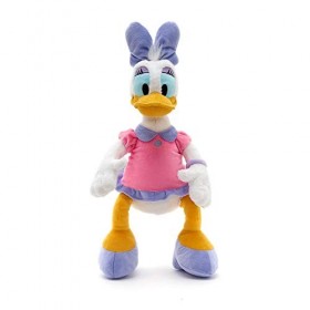 Disney Store Officielle Peluche Daisy Duck de Taille Moyenne, 45 cm, Personnage emblématique de en Robe Rose et Violette avec
