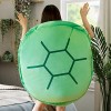 Samnuerly Kawaii Carapace de Tortue À Porter Oreiller en Peluche Coussin Poupée Tortue Mignon,Jouet Danime Doux Cartoon Cade