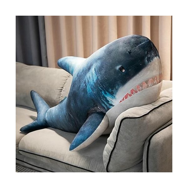 Grande Taille Requin en Peluche Jouet Kawaii Peluche Requin Oreiller Enfants Poupée Mignon Cadeau D’Anniversaire Cadeau De No