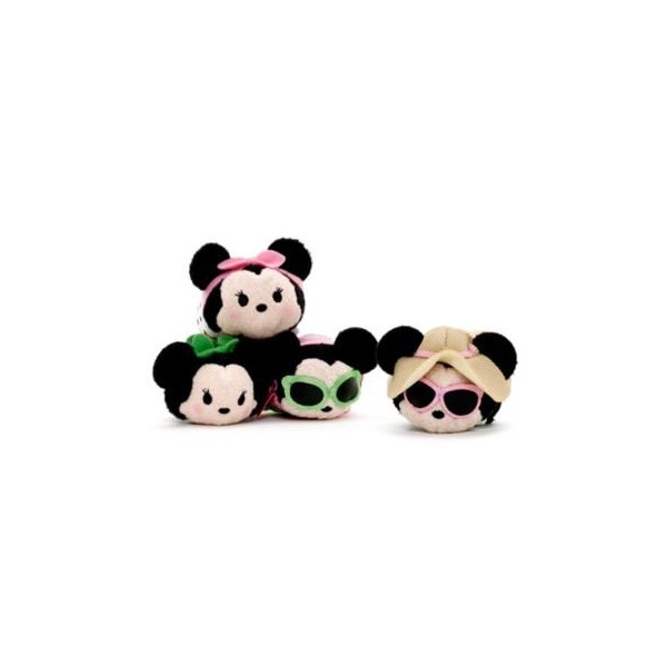 Minnie Mouse Dress Up Ensemble de Peluche Tsum Tsum Mini Original, Disney Officiel