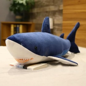EacTEL Jouets en Peluche de Grande Taille Requin en Peluche Oreiller Mignon Animaux Cadeaux pour Enfants Cadeaux de Noël d’An