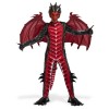 Spooktacular Creations Suit de dragon noir et rouge pour garçons moyen 8-10 ans 