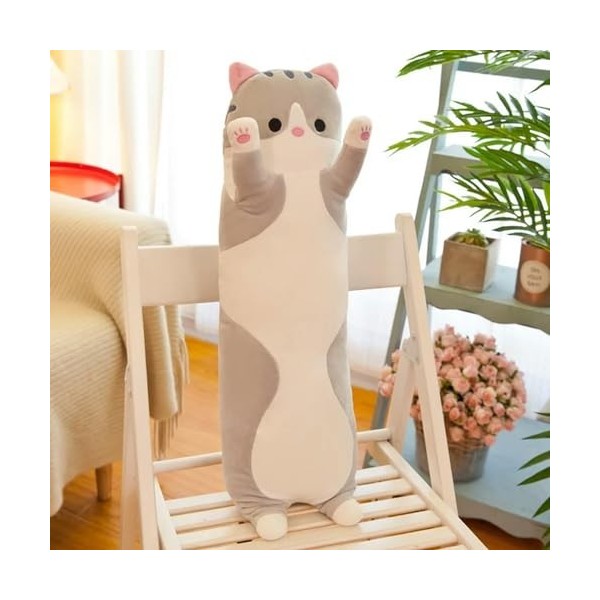 Géant Kawaii Chat Mignon Chaton Créatif Peluche Jouet Doux Bureau Pause Sieste Oreiller Cadeau Enfant Poupée Anniversaire Cad