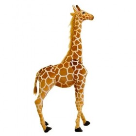 NOpinz Haute Qualité Girafe Peluche Jouet en Peluche Animal Poupée Doux Enfants Cadeau D’Anniversaire Cadeau De Noël 100CM 1