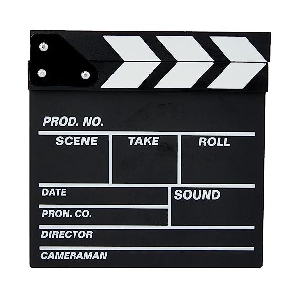 Smiffys Clap de cinéma style Hollywood, 17.5cm x 20cm / 7in x 8in