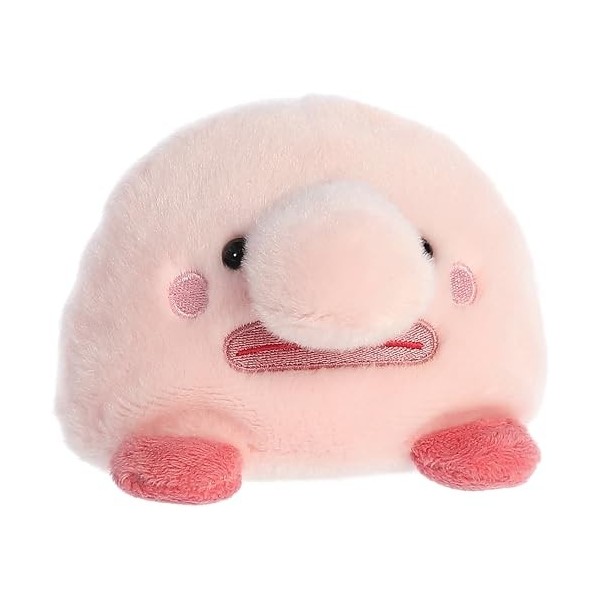 Aurora® Adorable animal en peluche Palm Pals™ Bart Blobfish™ - Jeu de poche - Amusant à collectionner - Rose 12,7 cm