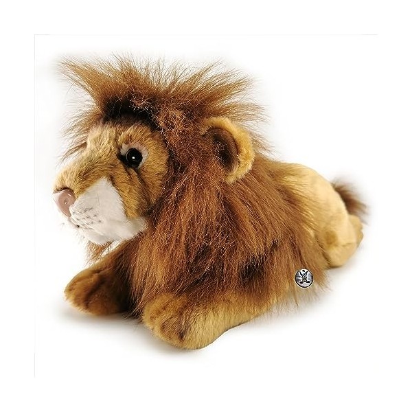 Kuscheltiere.biz Peluche lion ASLAN couché