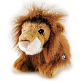 Kuscheltiere.biz Peluche lion ASLAN couché