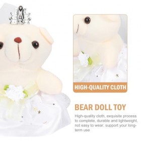 ABOOFAN 3 Paires De Poupées Ours Décoration De La Saint-Valentin Poupée en Peluche Poupées Masculines Décorations De Mariage 