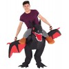 Morph Ride on Costumes, Black Dragon Adulte, Taille Unique Homme