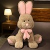 EacTEL Kawaii Lapin Peluche Jouet Dessin animé Lapin Enfants Jouet Fille Cadeau d’Anniversaire Cadeau de noël 70cm 1