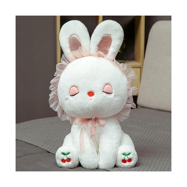 LfrAnk Mignon Lapin en Peluche Jouet Dessin animé Animal Peluche poupée Oreiller Fille Anniversaire Cadeau de Noël 70CM 4