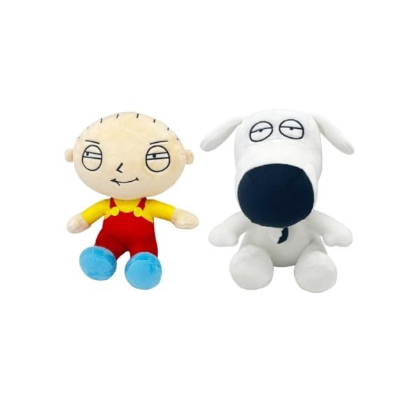 YILILK Family Guy Plus, 7 Pouces / 18 CM Family Stewie Puppy Brian en Peluche Halloween garçon Fille Noël Anniversaire Choix 