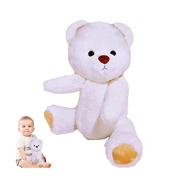 PW TOOLS Peluche Ours en Peluche | Jouet en Peluche en Peluche avec Un Cadeau Mignon en Peluche | Animal en Peluche et Cadeau