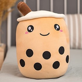 DACASO Mignon Cartoon Animaux Boba Lait Thé Peluche Jouet Doux Farci Fraise Goût Câlin Boules d’Oreiller Bunny Panda Bubo Cup