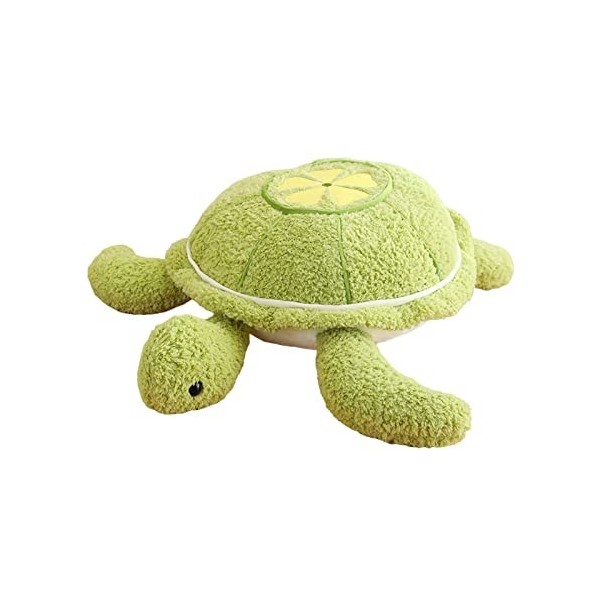 Milageto Dormir étreindre oreillers jeter oreiller créatif polyvalent dessin animé tortue animal en peluche jouet tortue joue