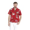 Hawaii Hangover Chemise hawaïenne pour Hommes Aloha S Chemise de Noël Santa Turquoise