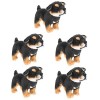 Totority 4 Pièces Poupée Chien Rottweiler Peluche pour Chien à Câliner Peluches pour Chiots Jouets pour Chiots en Peluche pou